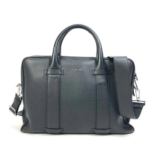 DIOR HOMME Hand Bag Logo Inside Trotter Oblique 2WAYShoulder Bag Business bag - Picture 1 of 15